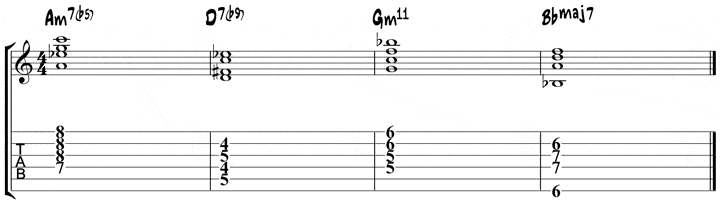 easy jazz chords example 6