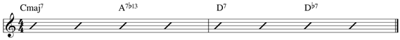 Tritone substitution example 1