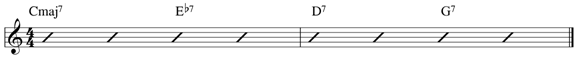 Tritone substitution example 3