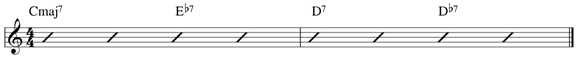 Tritone substitution example 4