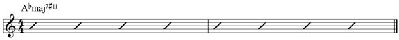 One chord turnaround example 2