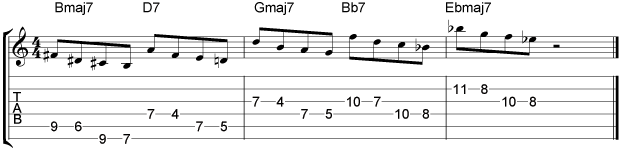Coltrane Giant Steps Example 10