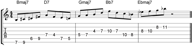 Coltrane Giant Steps Example 11