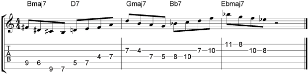 Coltrane Giant Steps Example 12