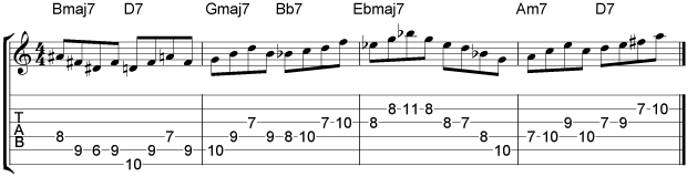 Coltrane Giant Steps Example 14