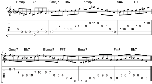 Coltrane Giant Steps Example 16