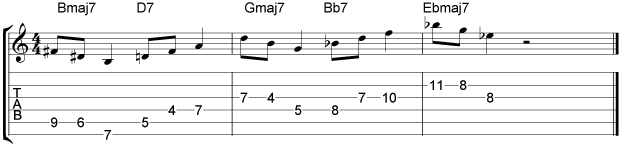 Coltrane Giant Steps Example 4