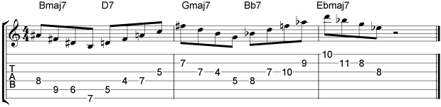 Coltrane Giant Steps Example 8