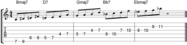 Coltrane Giant Steps Example 9
