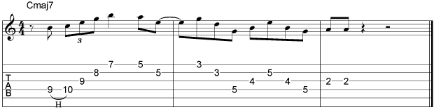 Major Guitar Lick 1