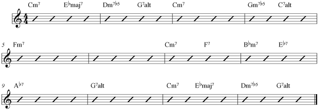 Minor blues turnarounds