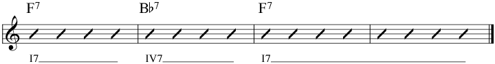 Tritone substitution on a jazz blues ex 1