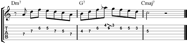 Charlie Parker For Guitar : Lick 4