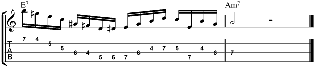 George Benson Guitar Tabs : Lick 1