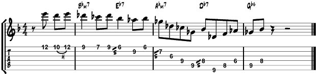 Joe Pass Tab : Lick 3