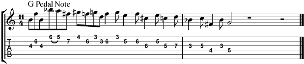 Guitar Tablature : Kevin Eubanks : Lick 2