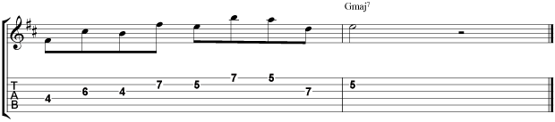 Pat Metheny Guitar Lick