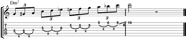 Guitar Tablature : Pat Metheny : Lick 2