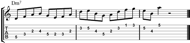 Guitar Lesson : Triads over Minor Chords Lick 1