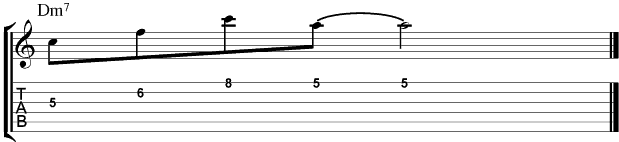 Jazz Guitar Patterns : Minor 2