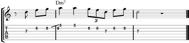 Jazz Guitar Patterns : Minor 5