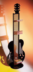 CD Tower - Guitar - (Black)