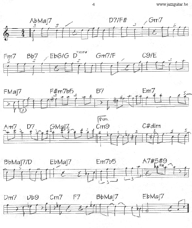 Guitar Transcriptions : Falling Grace