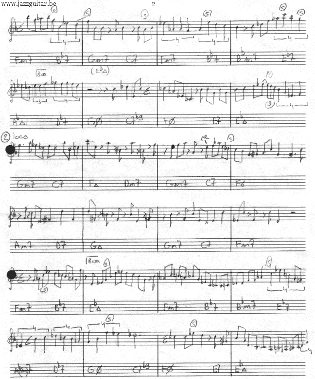 Guitar Transcriptions : Waltz for Ruth