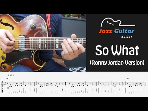 So What (Ronny Jordan Version) - Jazz Guitar Lesson