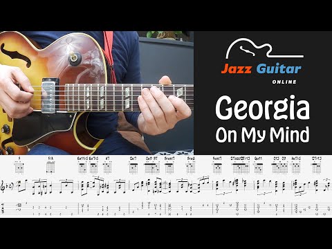 Georgia on my Mind - Jazz Guitar Chord Melody Arrangement