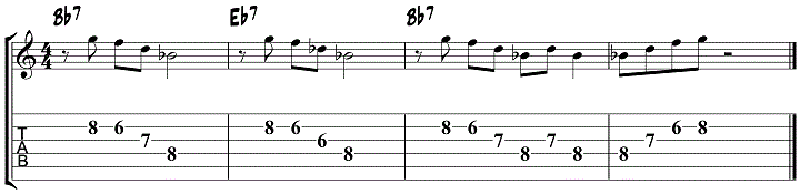 Min and Maj Jazz Blues Soloing Concept 1