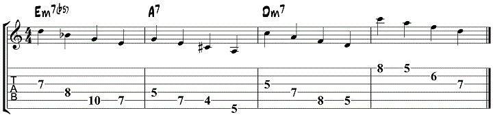 Ex 10 Minor ii V I Arpeggios 2