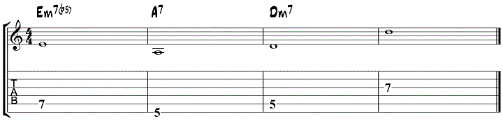 Ex 4 Minor ii V I Roots 1