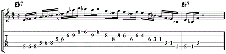 Wes Montgomery double time lick