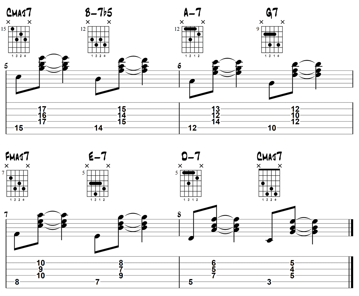 Basic chord exercise 1a page 2