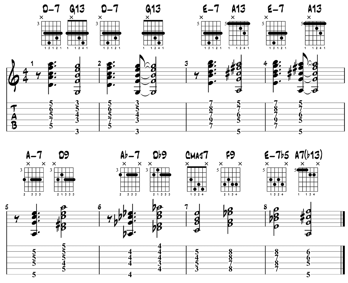 Satin Doll extended chords