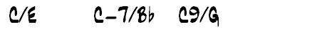Slash Chord Symbols