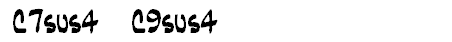 Suspended Jazz Chord Symbols