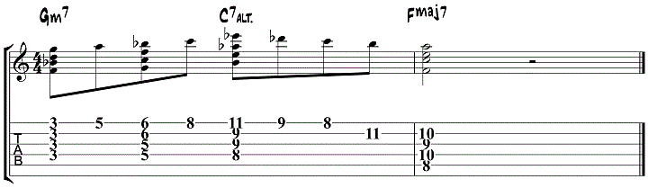 ii V I jazz guitar licks