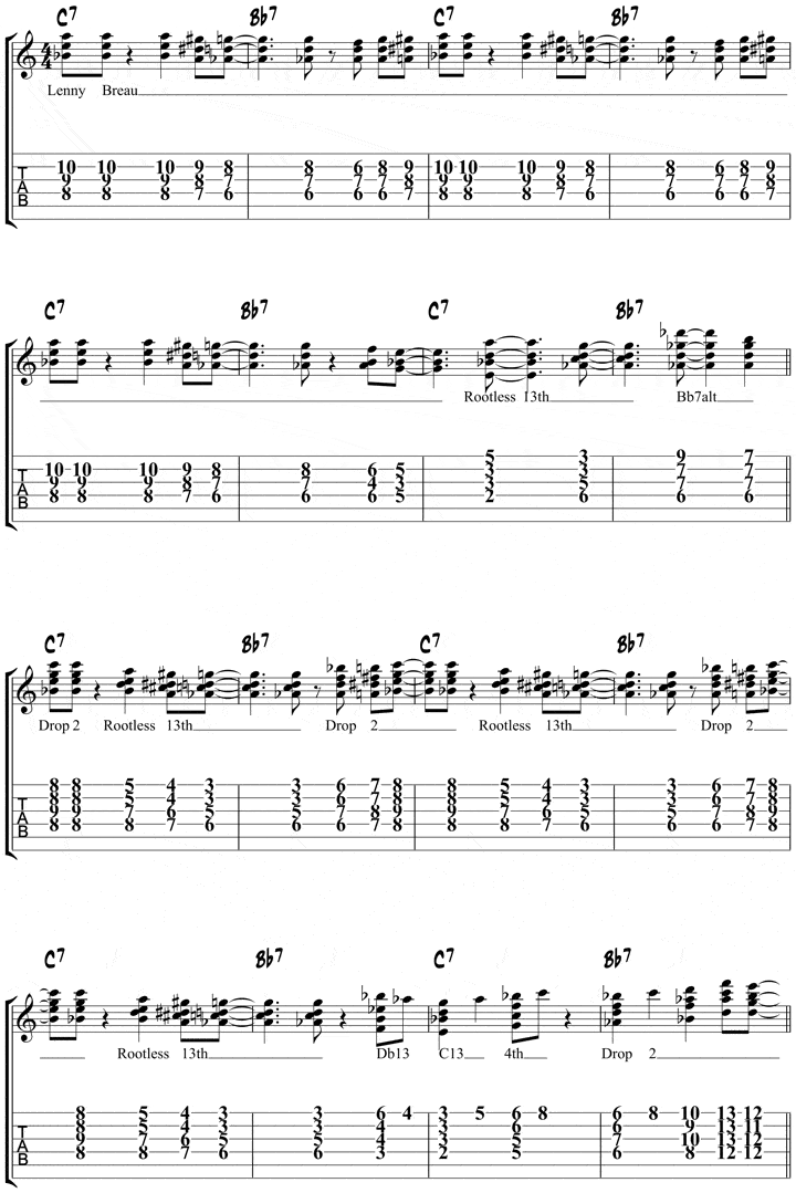 Killer Joe Jazz Guitar Chord Study