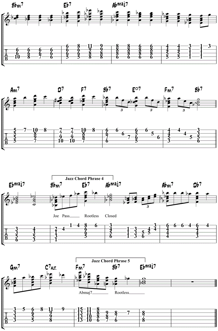 Misty Jazz Guitar Chords 2