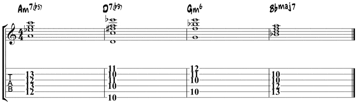 easy jazz chords example 5