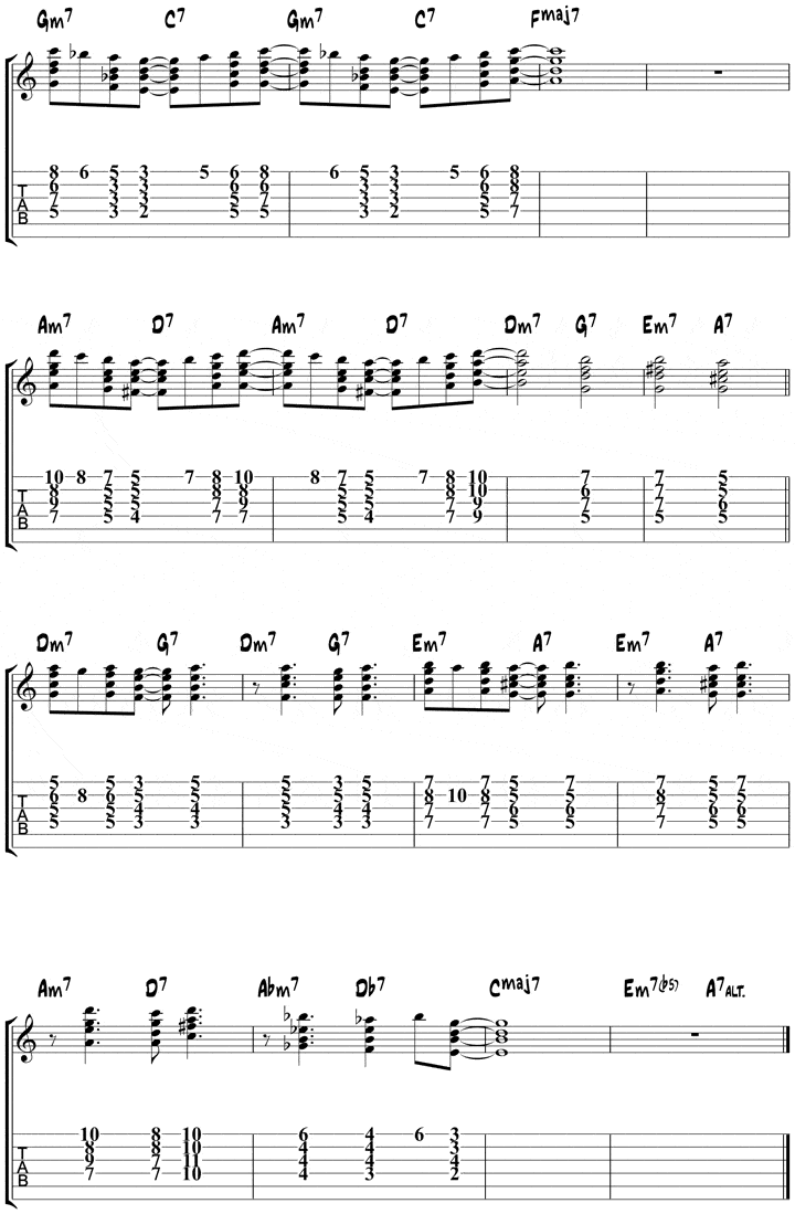 satin doll chord melody page 2