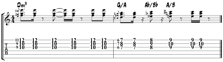 jazz funk rhythm guitar 9