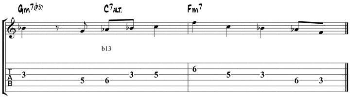 wes short ii V I licks 1