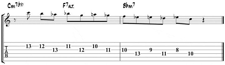 wes short ii V I licks 2