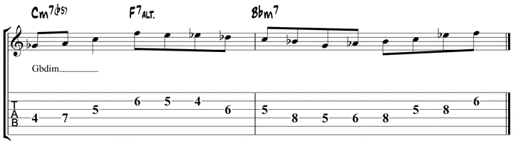 wes short ii V I licks 3