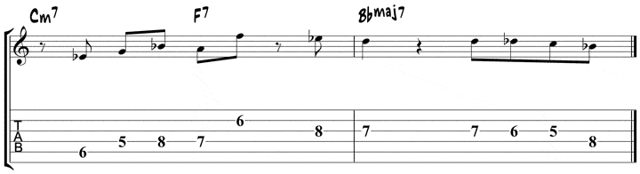 wes short ii V I licks 4