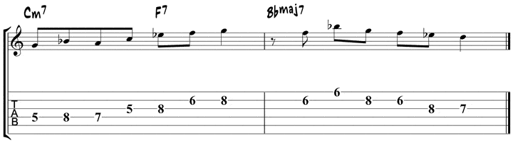 wes short ii V I licks 5