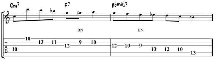 wes short ii V I licks 6